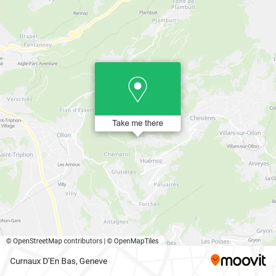 Curnaux D'En Bas map