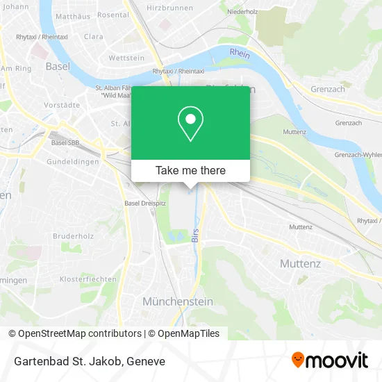 Gartenbad St. Jakob map