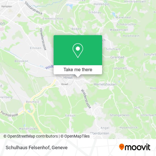 Schulhaus Felsenhof map