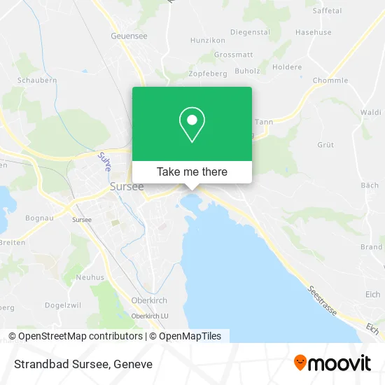 Strandbad Sursee map