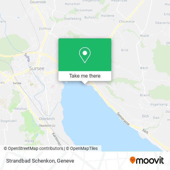 Strandbad Schenkon map