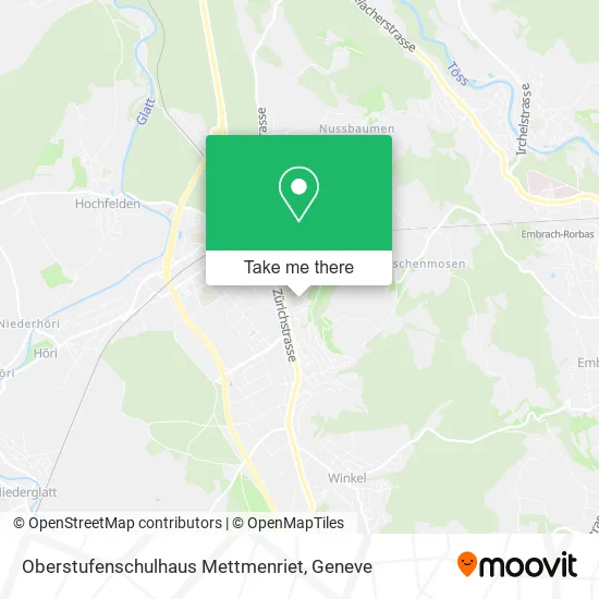 Oberstufenschulhaus Mettmenriet map