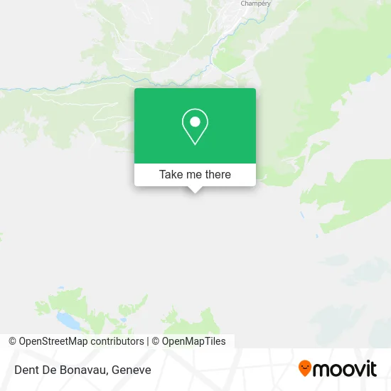 Dent De Bonavau map