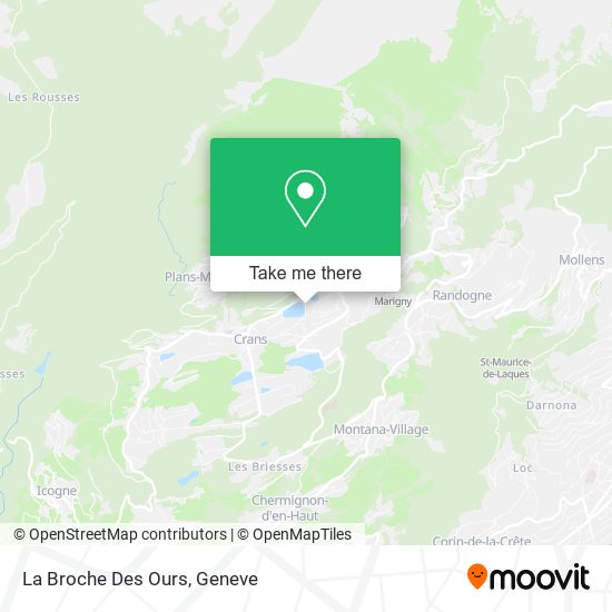 La Broche Des Ours map