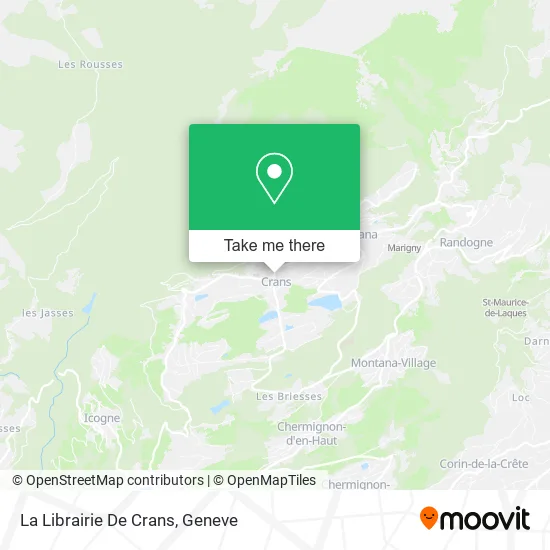 La Librairie De Crans map