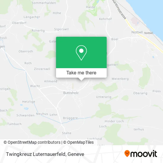 Twingkreuz Luternauerfeld map