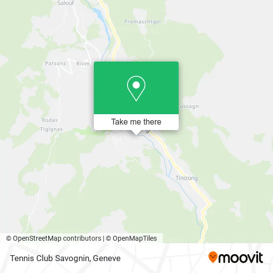 Tennis Club Savognin map