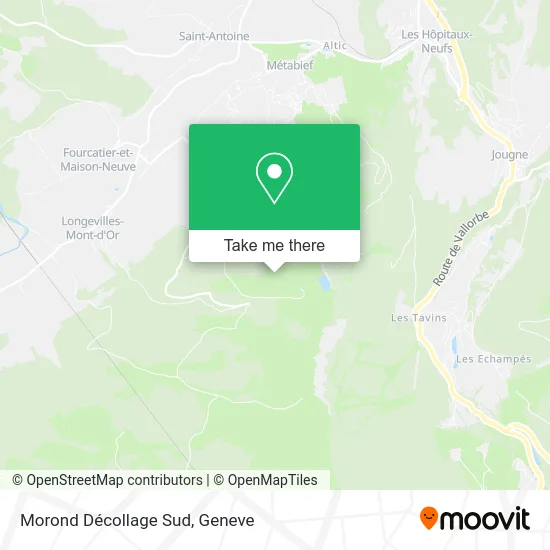 Morond Décollage Sud map