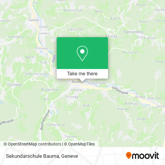 Sekundarschule Bauma map