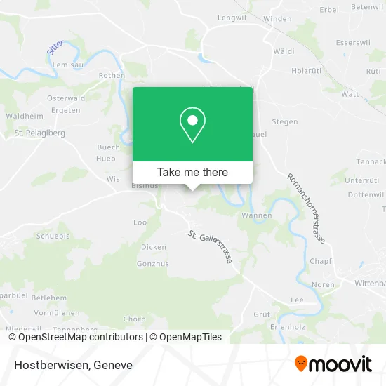 Hostberwisen map