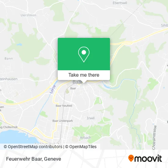 Feuerwehr Baar map