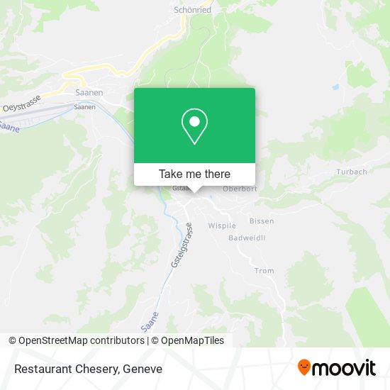Restaurant Chesery map