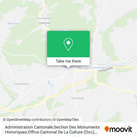 Administration Cantonale;Section Des Monuments Historiques;Office Cantonal De La Culture (Occ) map