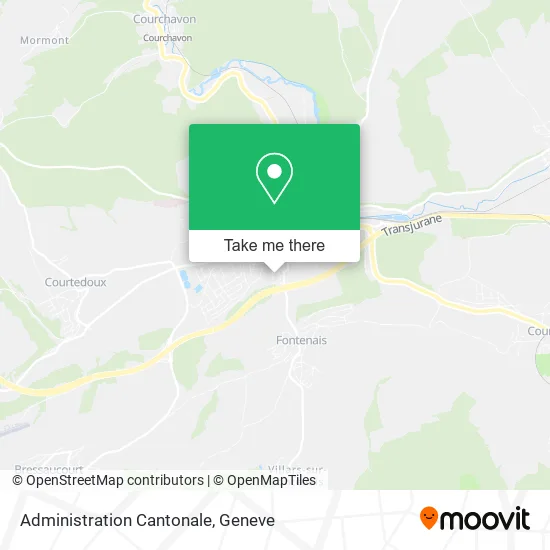 Administration Cantonale map