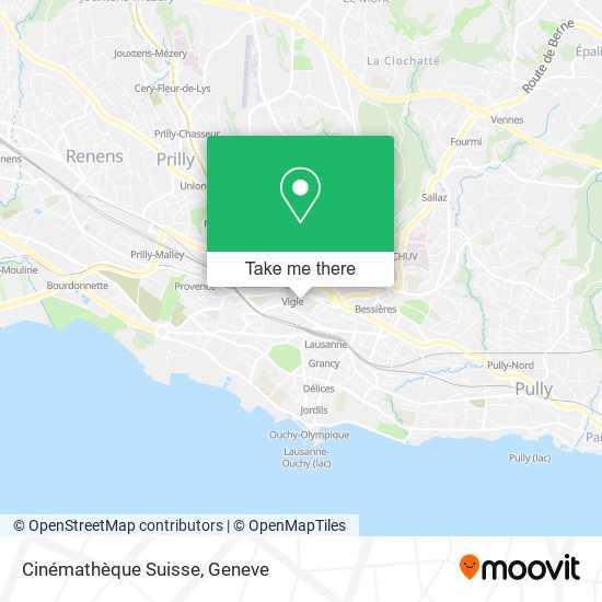 Cinémathèque Suisse map
