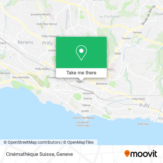 Cinémathèque Suisse map