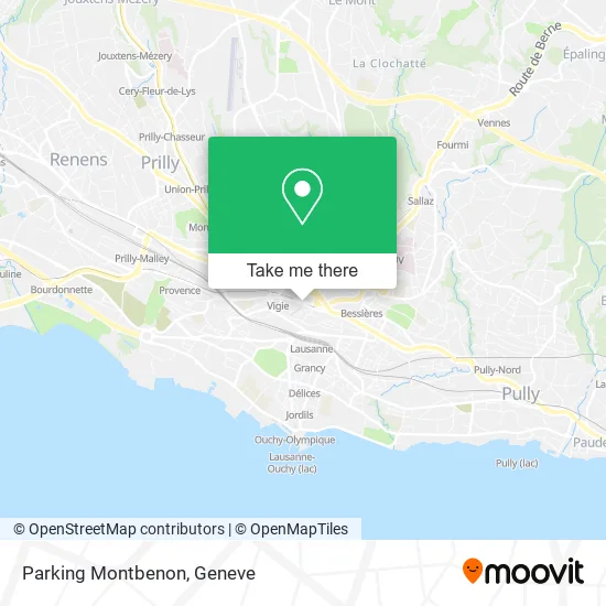 Parking Montbenon map