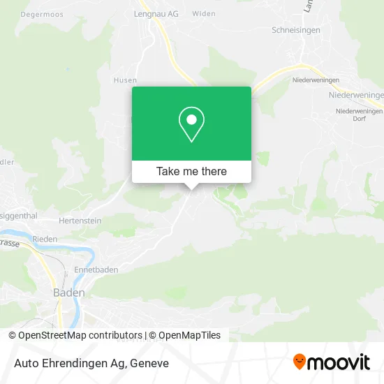 Auto Ehrendingen Ag map