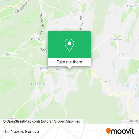 Le Nozon map