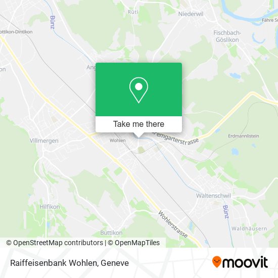 Raiffeisenbank Wohlen map