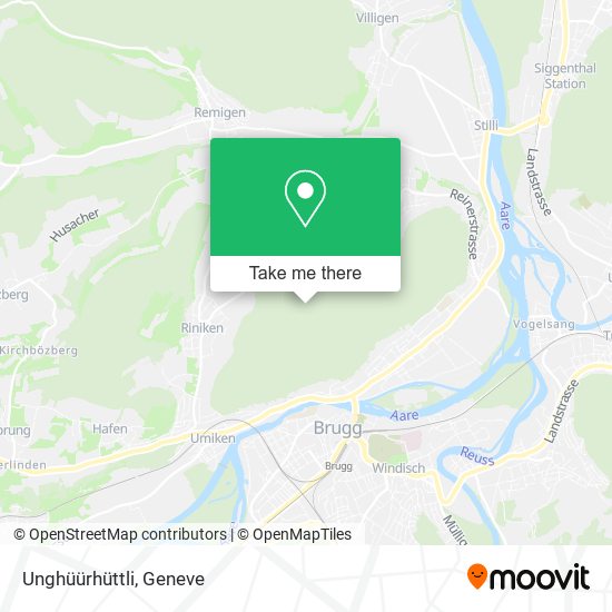 Unghüürhüttli map