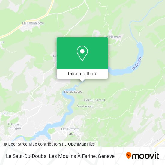 Le Saut-Du-Doubs: Les Moulins À Farine map