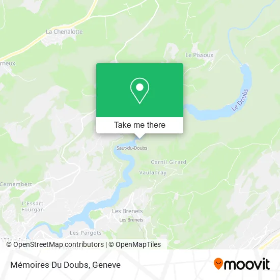Mémoires Du Doubs map