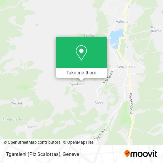 Tgantieni (Piz Scalottas) map