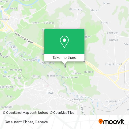 Retaurant Ebnet map