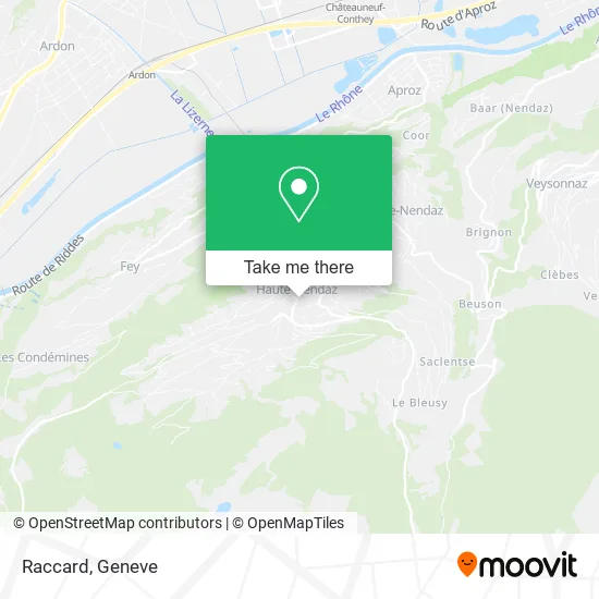 Raccard map