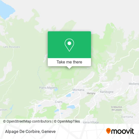Alpage De Corbire map
