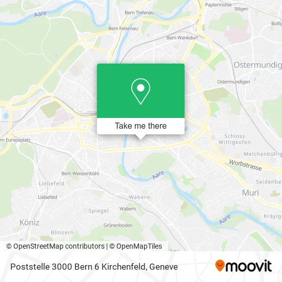 Poststelle 3000 Bern 6 Kirchenfeld map