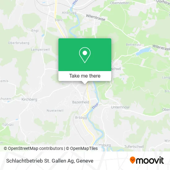 Schlachtbetrieb St. Gallen Ag map
