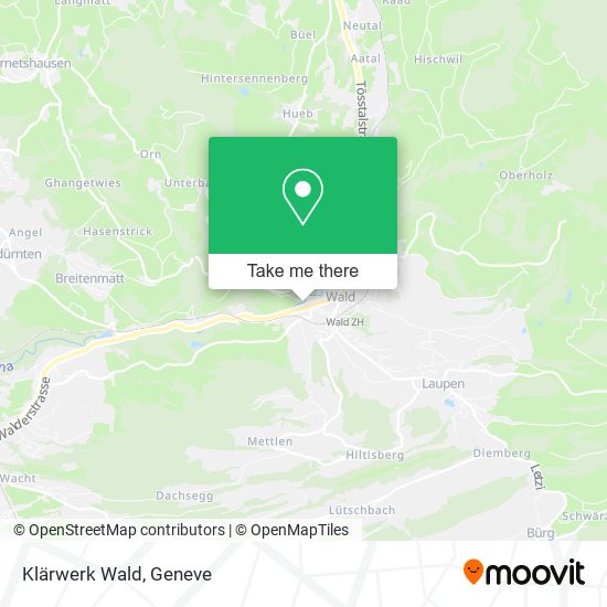 Klärwerk Wald map