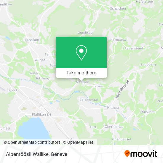 Alpenröösli Wallike map