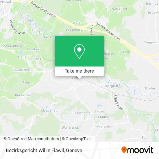 Bezirksgericht Wil In Flawil map