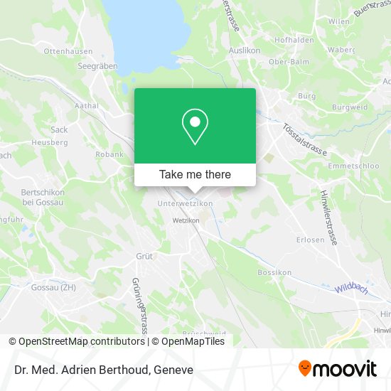 Dr. Med. Adrien Berthoud map