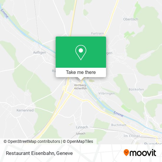 Restaurant Eisenbahn map