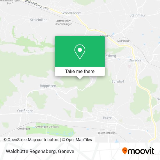 Waldhütte Regensberg map