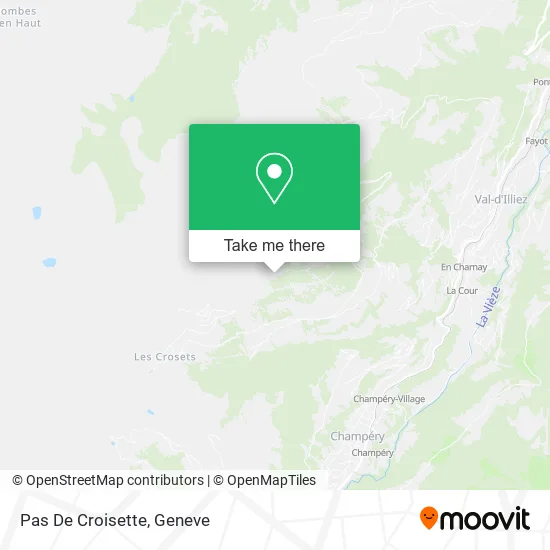 Pas De Croisette map