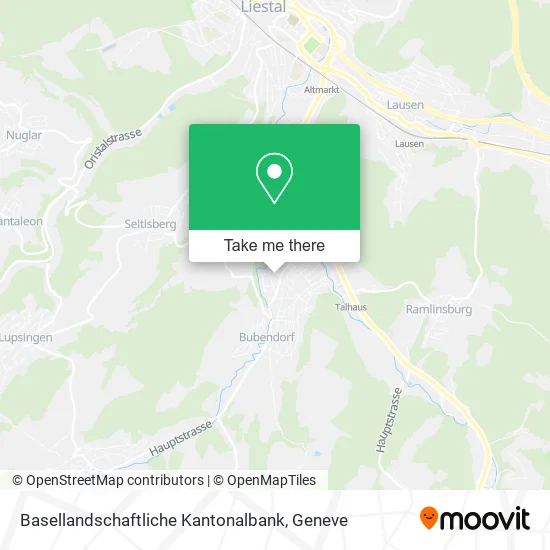 Basellandschaftliche Kantonalbank map