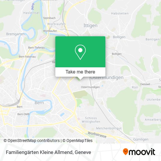 Familiengärten Kleine Allmend map