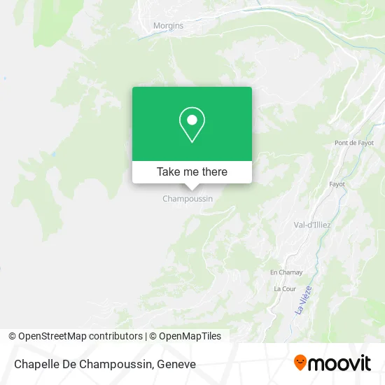 Chapelle De Champoussin map