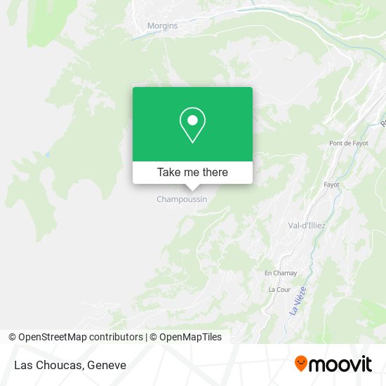 Las Choucas map
