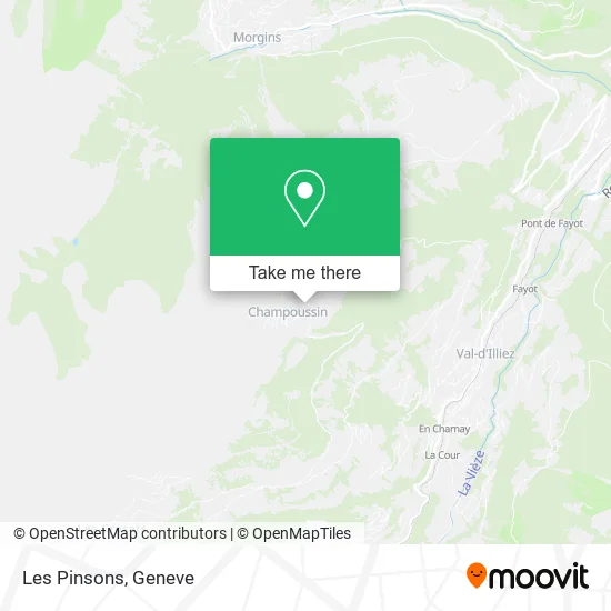 Les Pinsons map