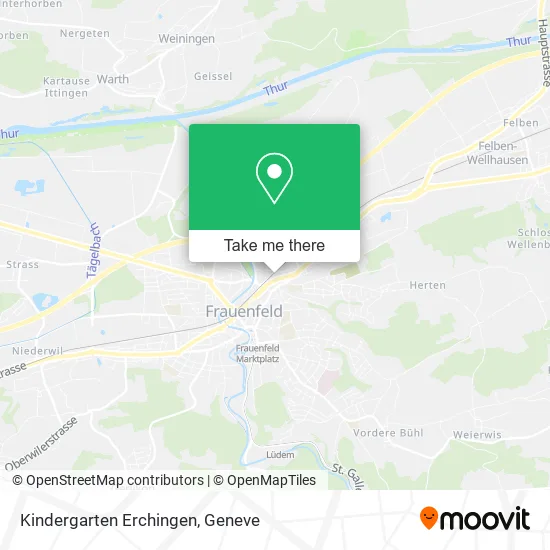 Kindergarten Erchingen map
