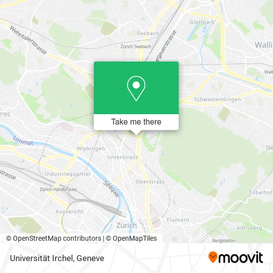 Universität Irchel plan