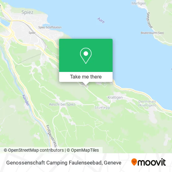 Genossenschaft Camping Faulenseebad map