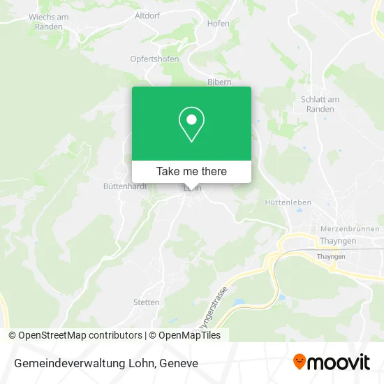 Gemeindeverwaltung Lohn map