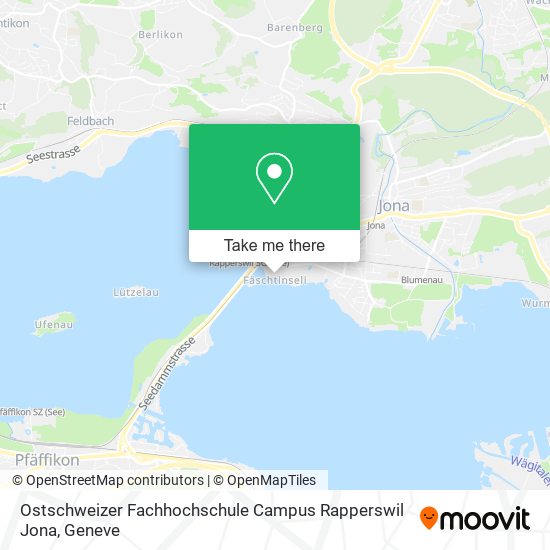 Ostschweizer Fachhochschule Campus Rapperswil Jona map